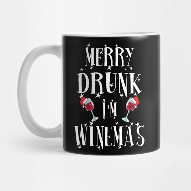 Merry Winemas. Funny Christmas Gift For Wine Lovers. by KsuAnn